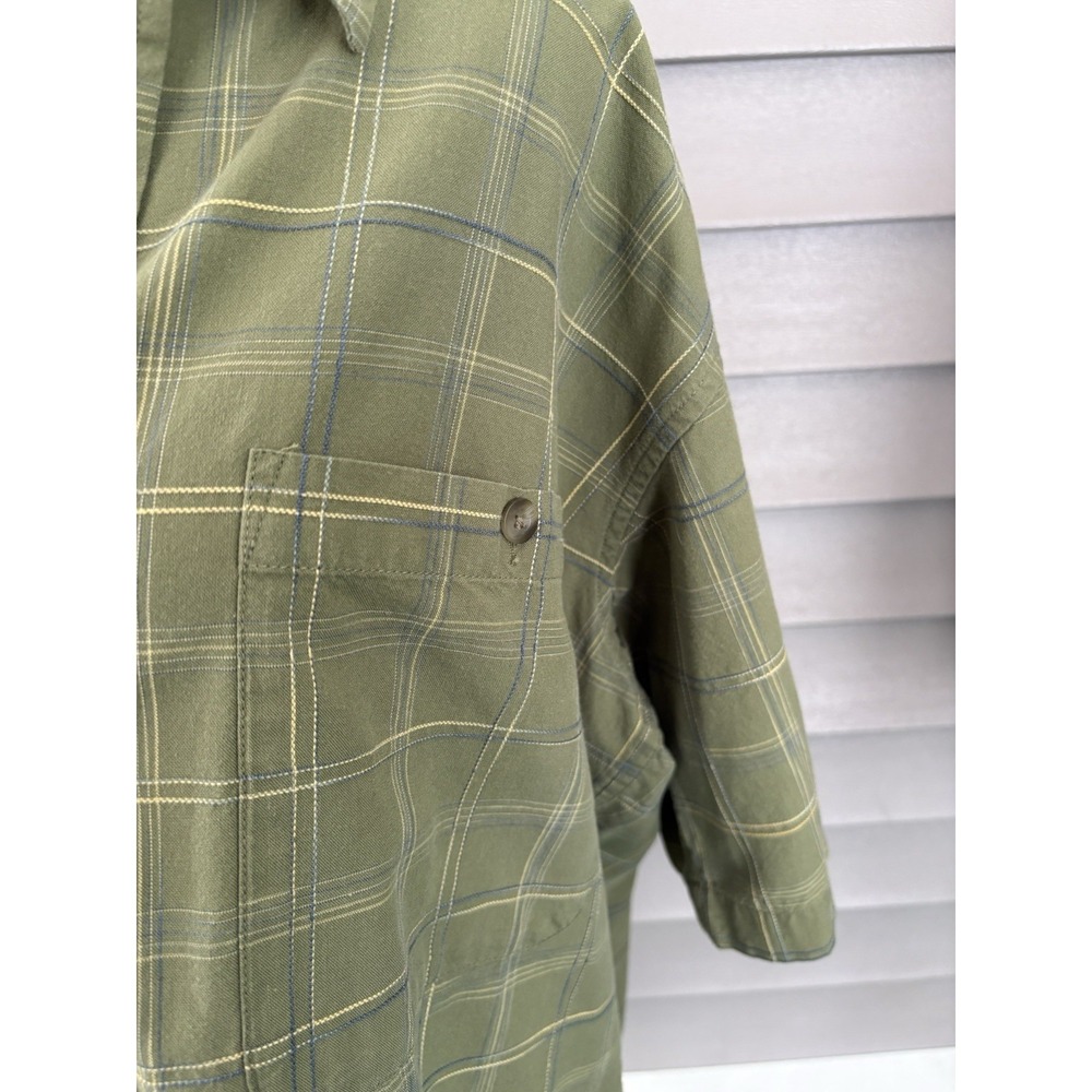 Vintage Cabella's Outfitters Series Men's Medium Short Sleeve Shirt Green‎ ECU - Picture 9 of 9